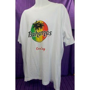 Bahama's Coco Cay Beach Paradise White T Shirt Men's size 3XL Otherwild USA